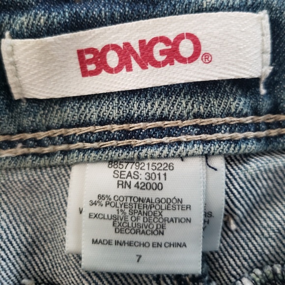 🤠BONGO Brand Jean Shorts with Lace Pockets - Picture 3 of 8